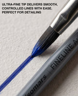 Isomars Fineline Spotter Brush Set of 7 for Miniature Painting & Fine Detailing - Isomars