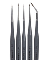 Isomars Fineline Ultra Mini Detail Brush Set of 5 for Miniature Painting & Fine Detailing - Isomars