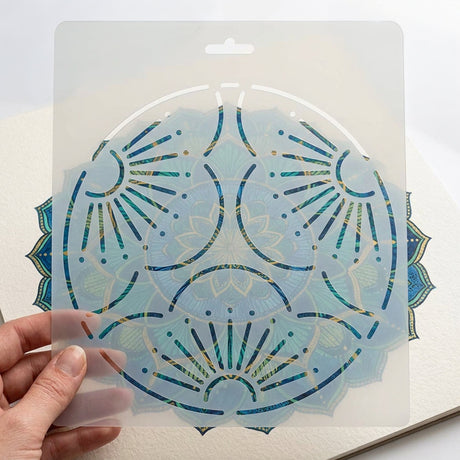 Isomars Floral Mandala Design Template Stencil for Art & Craft10111C - Isomars