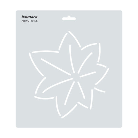 Isomars Floral Quilting Design Template Stencil for Art & Drafting 10125 - Isomars