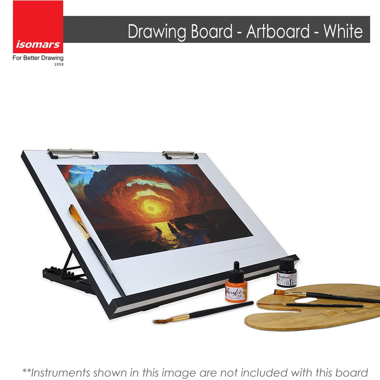 Isomars Foldable Art board Drawing & Drafting Board - A3 Size - 16"x21" - Isomars