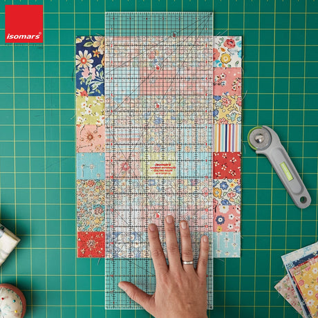 Isomars Garment Patchwork Quilting Ruler 18 Inch Acrylic - Isomars