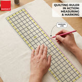 Isomars Garment Patchwork Quilting Ruler 6 x 24 Inch | 3mm Acrylic - Isomars