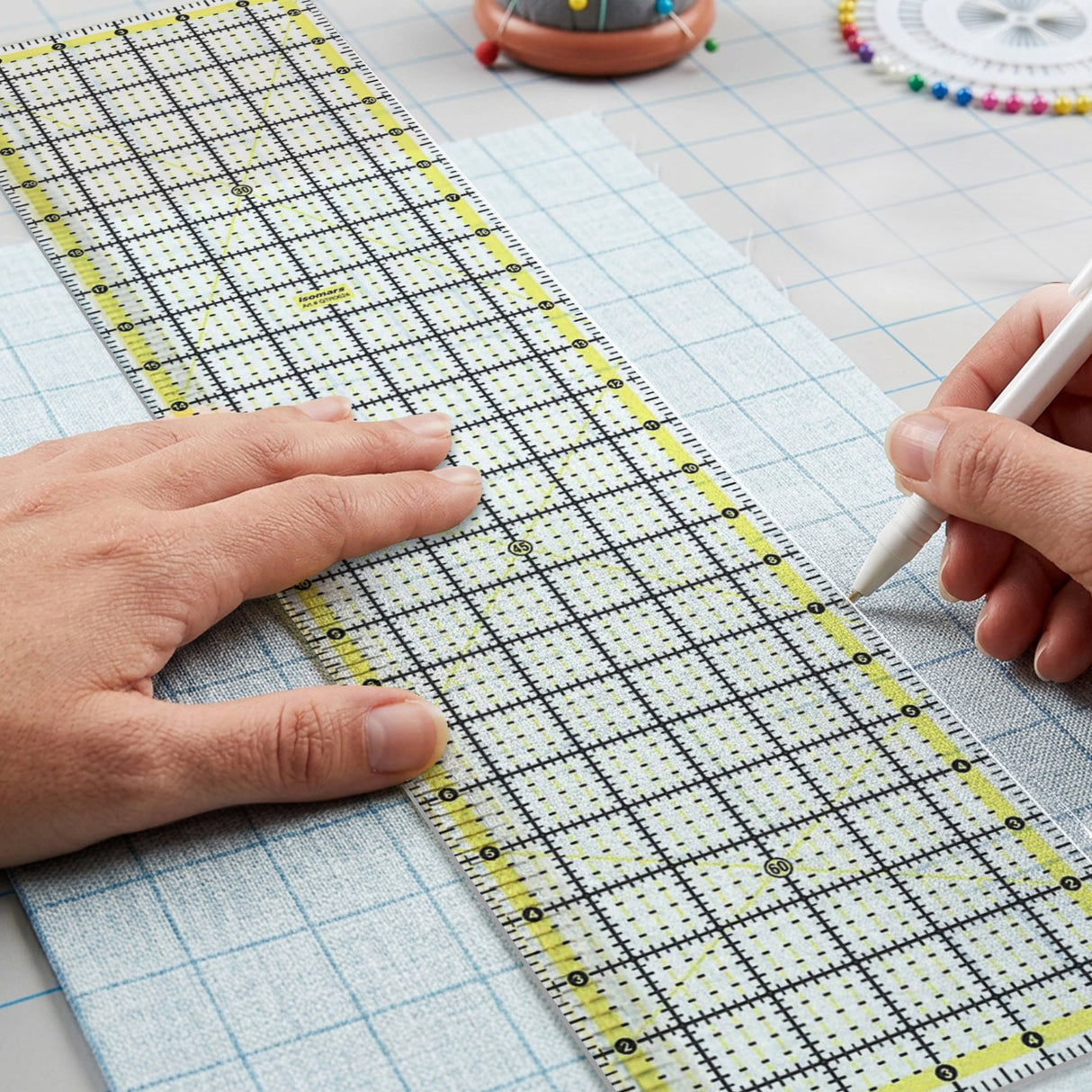 Isomars Garment Patchwork Quilting Ruler 6 x 24 Inch | 3mm Acrylic - Isomars