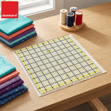 Isomars Garment Quilting Ruler 10 x 10 Inch | 3mm Clear Acrylic - Isomars