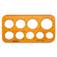 Isomars Graphic Circle Drawing Template | Transparent Geometric Drafting Stencil with Circles, Polygon Guides, Angle Scale & Metric Ruler | Ideal for Architects, Engineers, Designers, Artists & Students - Isomars