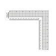 Isomars Grid L - Ruler 6" For Tailoring and General Purpose |Quilting Rulers for Fashion Designing - Isomars