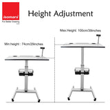 Isomars Height Adjustable Laptop Table | Sit & Stand Desk for Home & Office - Isomars