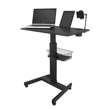 Isomars Height Adjustable Laptop Table | Sit & Stand Desk for Home & Office - Isomars