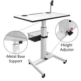 Isomars Height Adjustable Laptop Table | Sit & Stand Desk for Home & Office - Isomars