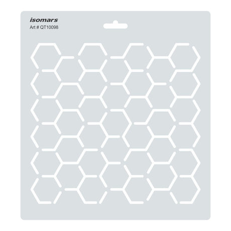 Isomars Hexagon Pattern Template Stencil for Art & Design 10098 - Isomars
