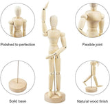 Isomars Human Manikin - Male 8 inch Wooden Human Mannequins for Art,Body Drawing Male - Isomars