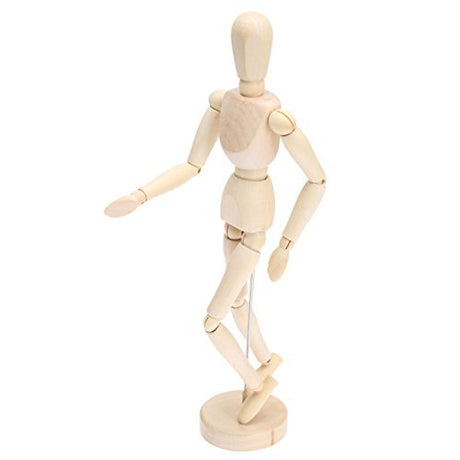 Isomars Human Manikin - Male 8 inch Wooden Human Mannequins for Art,Body Drawing Male - Isomars