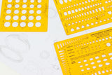 Isomars Jewellery Designing Drawing Drafting Template Set of 3 - Isomars