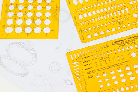 Isomars Jewellery Designing Drawing Drafting Template Set of 3 - Isomars