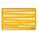 Isomars Jewellery Designing Drawing Drafting Template Set of 3 - Isomars