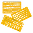 Isomars Jewellery Designing Drawing Drafting Template Set of 3 - Isomars
