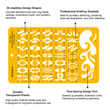 Isomars Jewellery Top View Design Template Stencil Art No. 2020 - Isomars