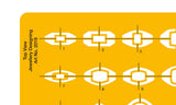 Isomars Jewellry Design Drawing Drafting Template Stencil Top View - 212 x 128mm - Isomars