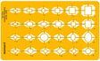 Isomars Jewellry Design Drawing Drafting Template Stencil Top View - 212 x 128mm - Isomars