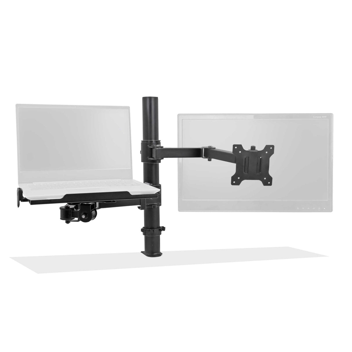 Isomars Laptop and Monitor Table Stand - Adjustable Height & Angles and Sides (Laptop & Monitor Mount) - Isomars