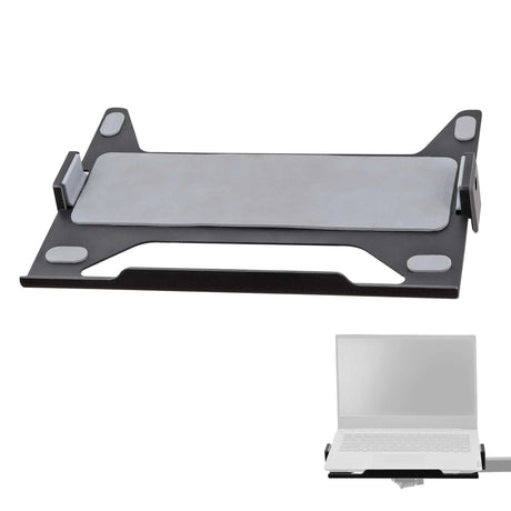 Isomars Laptop Tray for Monitor Arms and Stands (Tray Only), Compatible with Any Type of VESA Monitor Stand for Mounting Laptop on Monitor Stand Size : 12"- 17" (Black) - Isomars