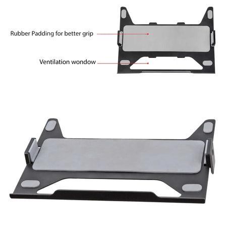 Isomars Laptop Tray for Monitor Arms and Stands (Tray Only), Compatible with Any Type of VESA Monitor Stand for Mounting Laptop on Monitor Stand Size : 12"- 17" (Black) - Isomars