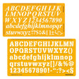Isomars Letter Stencil Combo Set – Italic & Standard Alphabet Templates with Uppercase, Lowercase, Numbers & Symbols, Reusable Drawing, Craft, Sign Making & DIY Lettering Stencils - Isomars