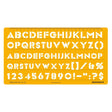 Isomars Lettering Stencil Template with Alphabet & Number Guide LS-113 - Isomars