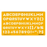 Isomars Lettering Stencil Template with Alphabet & Number Guide LS-113 - Isomars