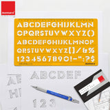 Isomars Lettering Stencil Template with Alphabet & Number Guide LS-113 - Isomars