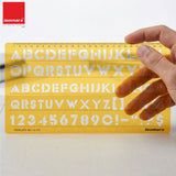 Isomars Lettering Stencil Template with Alphabet & Number Guide LS-113 - Isomars