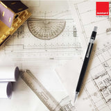 Isomars Mechanical Pencil 0.3, 0.5, 0.7 | Set Of 3 Drafting Pencils | Comes with Leads & Erasers | Ideal for Artists & Students | Ideal for writing, sketching, drawing, and more - Isomars