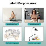 Isomars Mobile Stand | Overhead Smartphone Stand for Capturing Photos, Videos | Ideal for Online Teaching, Studios, Home, Binge Watch, Meetings, Recording Activities etc. - Isomars