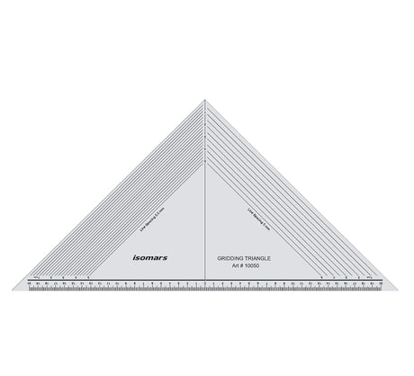 Isomars Multipurpose Gridding Triangle – Drafting Tool for Fashion Designers, Pattern Making & Design Students - Isomars