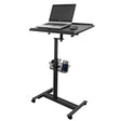 Isomars Multipurpose Laptop Table Hospital Table Study Desk, Caster Lockable Wheels, & Height Adjustable for Breakfast Table, Work from Home & Online Classes (Table Top - 24'' x 16'') - Isomars