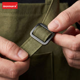 Isomars Painter’s Apron, Large, 10 oz Cotton Canvas, 3 Pockets, Green - Isomars