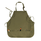 Isomars Painter’s Apron, Large, 10 oz Cotton Canvas, 3 Pockets, Green - Isomars