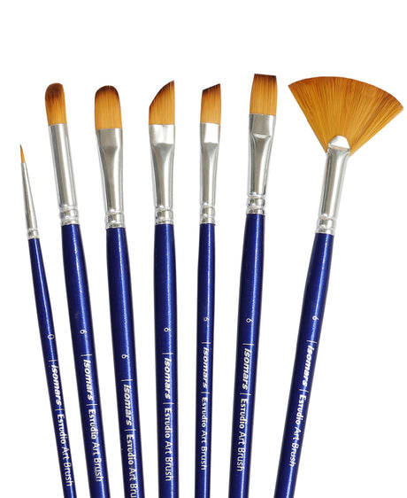 Isomars Painter's Art Brush Set of 7 for Watercolor Acrylic & Oil - Isomars