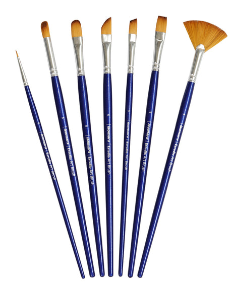 Isomars Painter's Art Brush Set of 7 for Watercolor Acrylic & Oil - Isomars