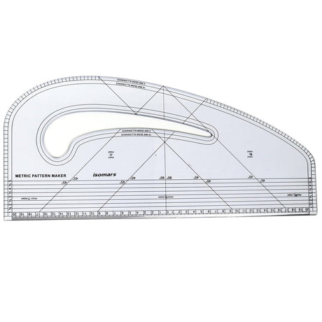 Isomars Pattern Master Combo (Clear) | Quilting/Tailoring Rulers for Fashion Designing - Isomars