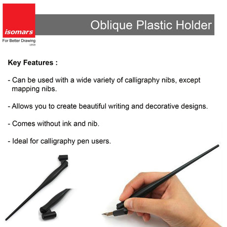 Isomars Plastic Oblique & Wooden Manga Holder Set for Calligraphy - Isomars