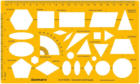 Isomars Pro Circle Big (25 Circle) with Professional Geometry and Circle Template (35 Circle) Ideal for Interior Design | Engineering | Architect | Drafting Students - Isomars