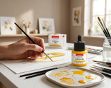 Isomars Professional Acrylic Ink Golden Yellow 35 ml, Waterproof Dropper - Isomars
