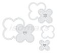 Isomars Quilting Patchwork Shape Scale Template Set of 3 – Acrylic Quilting Ruler Set 3”, 4” & 5” | Patchwork Measuring Stencil for Sewing, Applique & Craft Projects - Isomars
