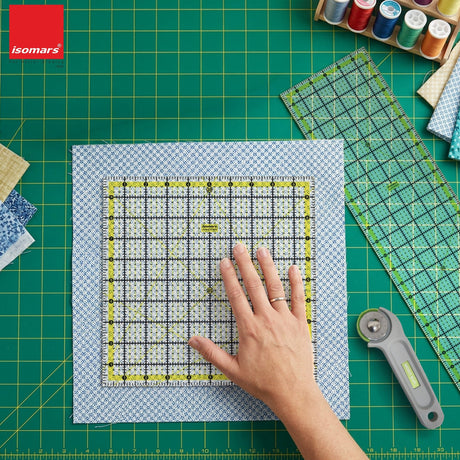 Isomars Quilting Ruler Set of 2 | 10 x 10 & 6 x 24 Inch Acrylic - Isomars
