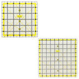 Isomars Quilting Ruler Set of 5 with Storage Bag, Clear Acrylic - Isomars