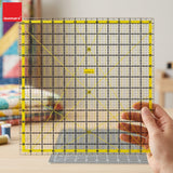 Isomars Quilting Ruler Set of 5 with Storage Bag, Clear Acrylic - Isomars