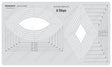 Isomars Quilting Template 6 Steps Article 28 Acrylic Quilting & Applique Stencil | Transparent Geometric Patchwork Sewing Tool for Quilt Top Stitching Designs - Isomars