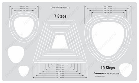 Isomars Quilting Template 7/10 Steps - Isomars